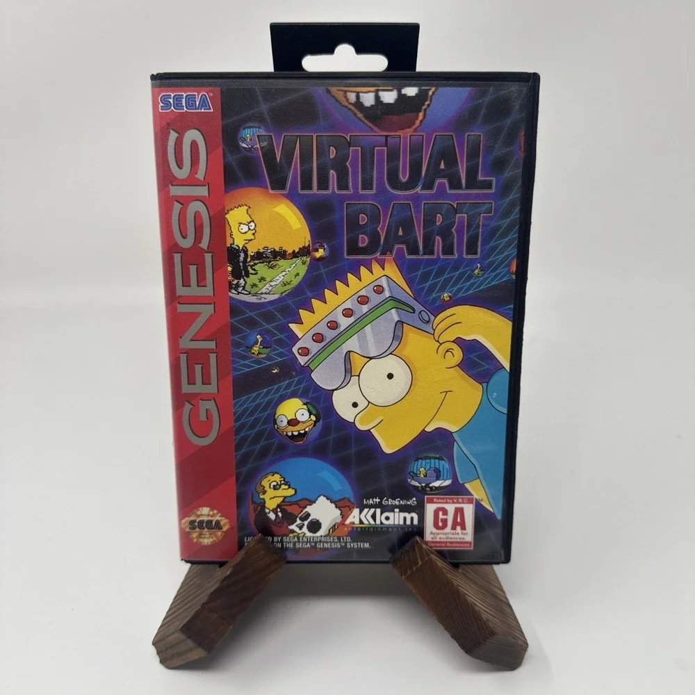 Sega Genesis Virtual Bart Simpsons 1994 Sega Genesis Complete CIB Authentic